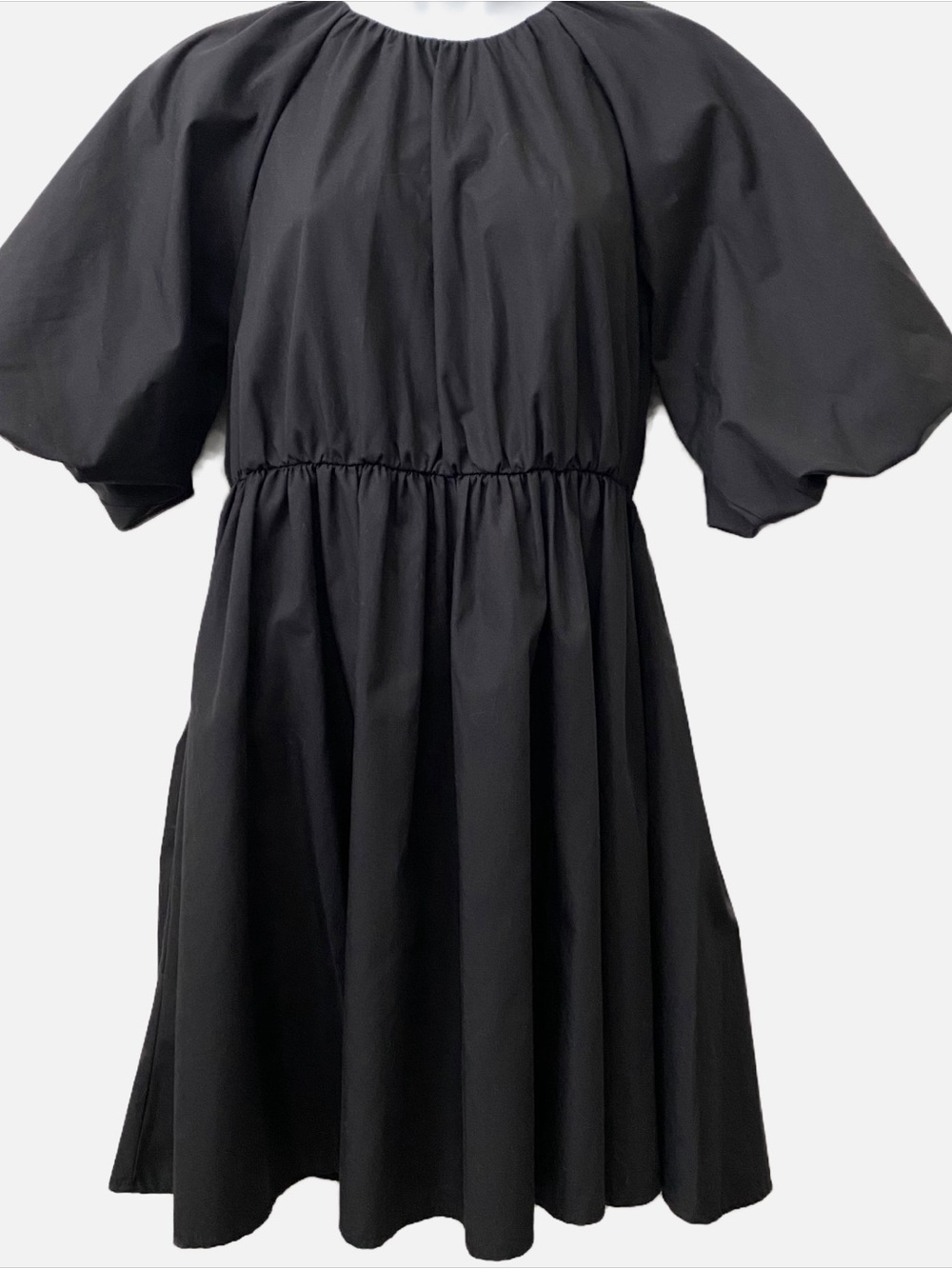 ASOS, poplin t-shirt smock mini dress with large sleeves Goth Modern